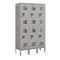 Salsbury Industries 2 Tier Vented Locker, 36"Wx66"Hx15"D, 6 Door, Gray, Unassembled 72355GY-U - alternate 1